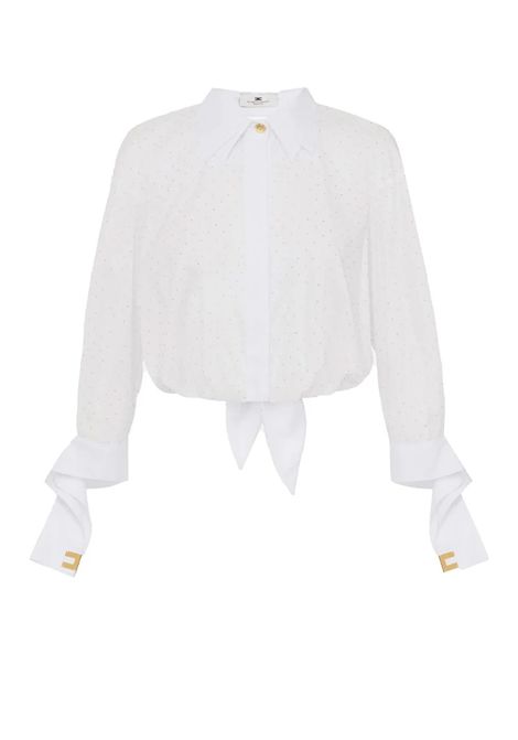 Blusa Elisabetta Franchi donna CA08151E2 100 bianca ELISABETTA FRANCHI | Camicie | CA08151E2100